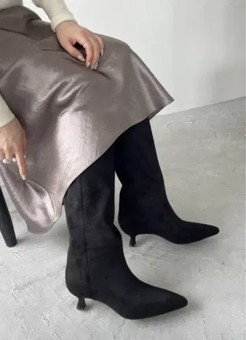 르 탈론 5cm 와이드 샤프트 롱 부츠