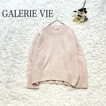 GALERIE VIE 파인 울 크루넥 풀오버 니트 23AW