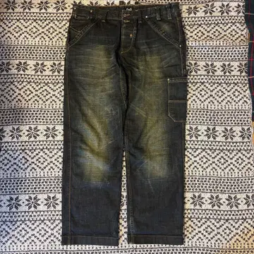 D&G 돌체앤가바나 와이드 데님 블랙 다크 네이비