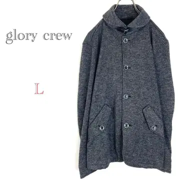 글로리 크루 [ L ] 카라 부착 자켓 코트 아우터 벨트