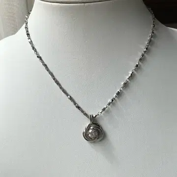 큐빅 지르코니아 실버색 목걸이 펜던트 9