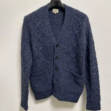 GREEN LABEL RELAXING 케이블 니트 가디건 S