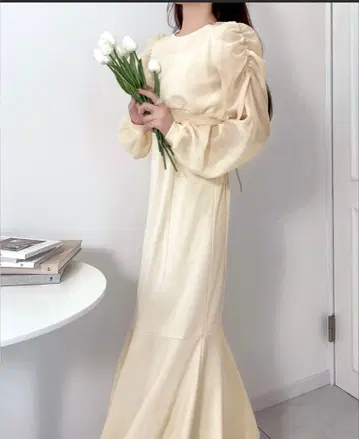 숏 콤비 머메이드 셋업 원피스