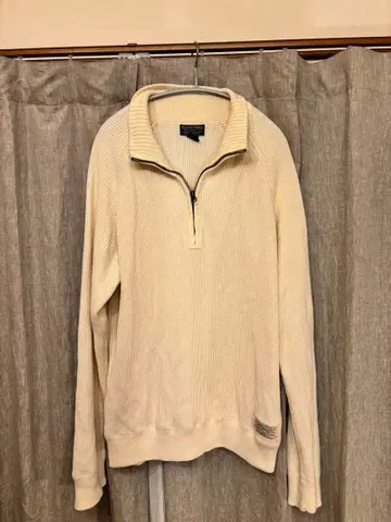 Polo Jeans Company 하프 지퍼 스웨터 L/G 크림색