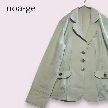 noa-ge 캐주얼 자켓 M 그린 계열 얇은 소재