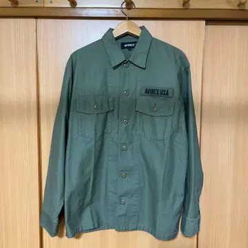 AVIREX XL 긴팔 셔츠 올리브