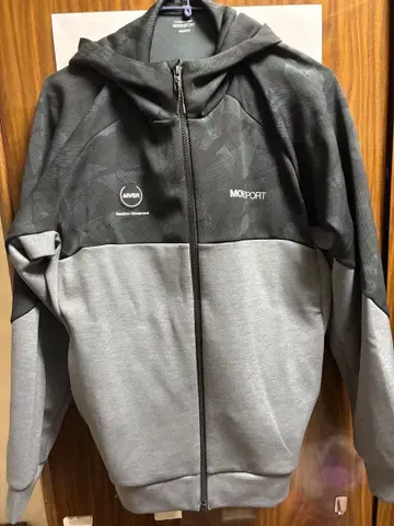 MOVE SPORT 풀 집업 후드티 그레이/블랙