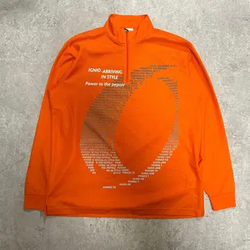 IGNIO 오렌지 집업 스웨터