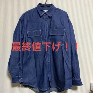 niko and - JEANS 2022AW 데님 더블 포켓 셔츠