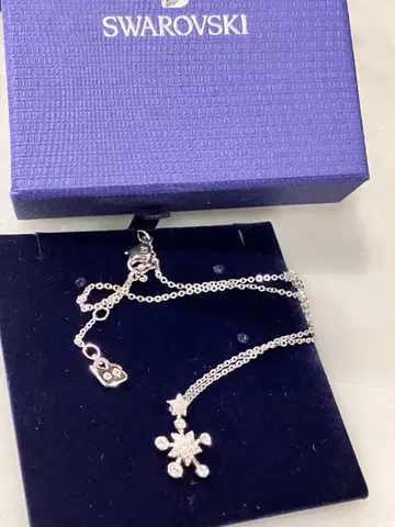 SWAROVSKI 스와로브스키 목걸이 눈 결정 스노우