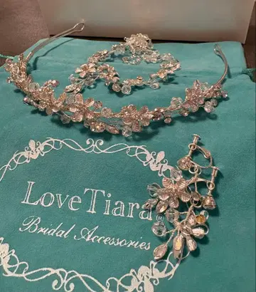 [ 새상품급 ] Love Tiara 브라이덜 액세서리 3세트