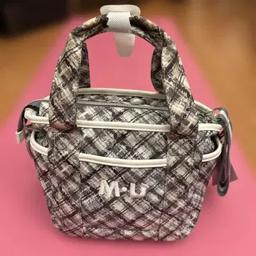 미에코 우에사코 M.U. sport 체크 무늬 토트백