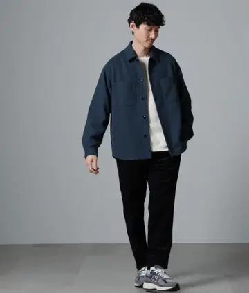 나노 유니버스 / 테크 멜톤 CPO 셔츠 블루종 네이비 M 완판템