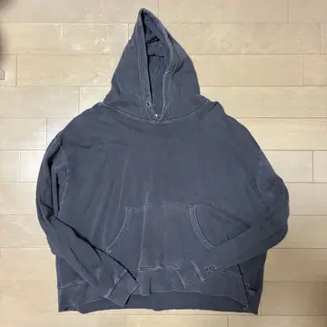 카이코 OBLONG PARKA PIGMENT 후드티 페이드 블랙