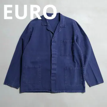 레어 80s90s 새상품급 유로 커버올 자켓 네이비