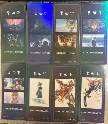KINGDOM HEARTS 홀로그램 북마크 컴프 세트 전반