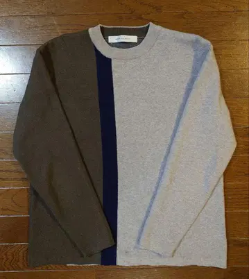 맨즈 멜로즈 블록 컬러 크루넥 스웨터