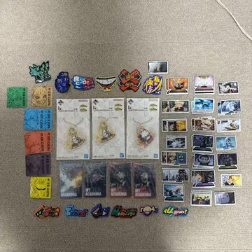 나의 히어로 아카데미아 제일복권 스티커 거울 키링 세트