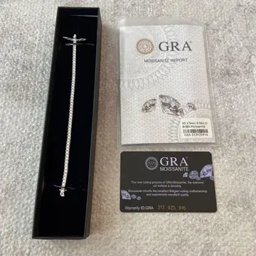 모이사나이트 테니스 팔찌 폭 2.5mm 길이 15cm