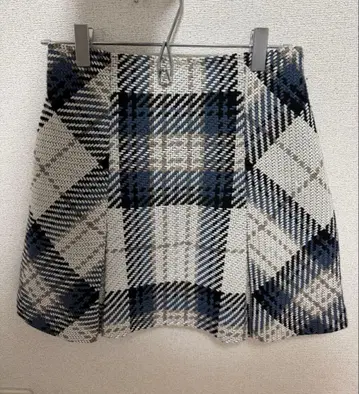 snidel 로빙 체크 미니 스커트