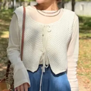 HARA.UNITY 앞뒤 2way 썸머 니트 베스트