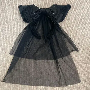 산리오퓨로랜드 쿠로미 머리띠 레이스