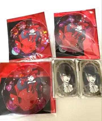 흑집사 Black Label 마담 레드 아크릴 코스터 캔뱃지 5개