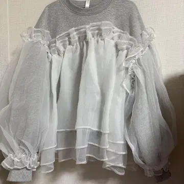 bibiy ANNA PUFF TOP 그레이 Bibiy