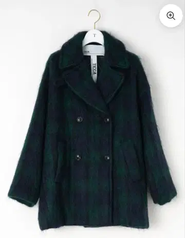 희소 완판 미사용 새상품 TICCA 샤기 블랙 워치 P 코트