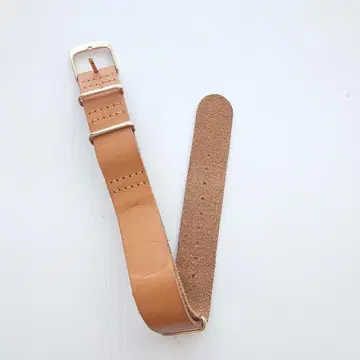 knot 노트 가죽 시계 벨트 NATO 라이트 브라운 남녀 공용