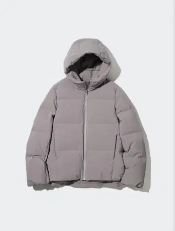 [ 미사용 새상품 ] UNIQLO 심리스 다운 파카 GRAY 다운 90%