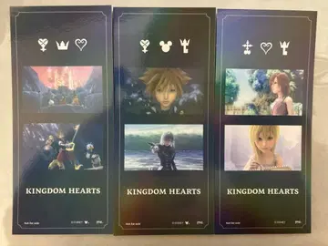 KINGDOM HEARTS 홀로그램 북마크 3종 세트 전반