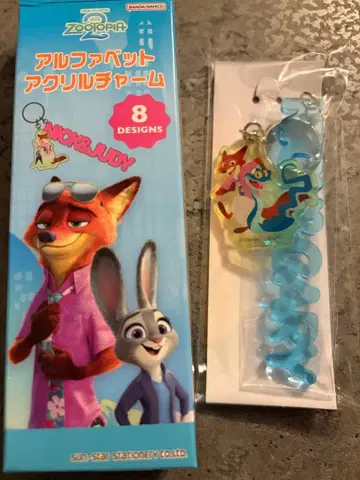 주토피아2 아크릴 키링 닉&게일