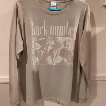 백 넘버 롱 티셔츠