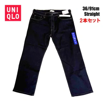 미사용 새상품 유니클로 스트레이트 청바지 W36 91cm 2세트