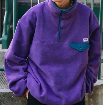 [ SPOC STORE ] 오버 사이즈 하프 버튼 플리스