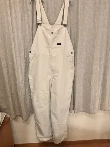 화이트 서스펜더 포함 오버롤