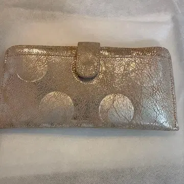 실버 도트 무늬 장지갑