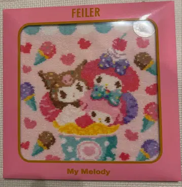 미개봉 새상품 산리오 마이멜로디 마이멜로 쿠로미 페이러 손수건