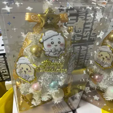 치이카와 크리스마스 트리 골드 & 화이트