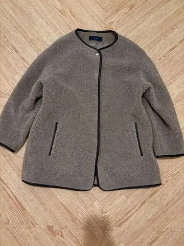 SHIPS 보아 자켓 베이지 브라운