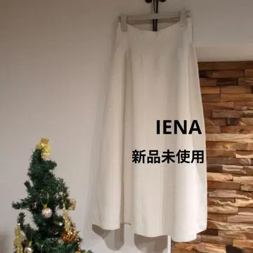 [ 미사용 새상품 ] IENA 니트 롱 스커트 벌룬 화이트