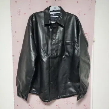 nano universe 나노 유니버스 블랙 가죽 자켓 L