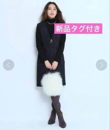 [택 포함 새상품] JUSGLITTY 링 지퍼 점프 스커트