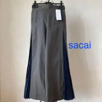 sacai(사카이) 플리츠 사이드 팬츠 카키/네이비