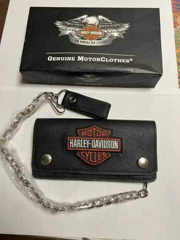 HARLEY-DAVIDSON 체인 장지갑 블랙