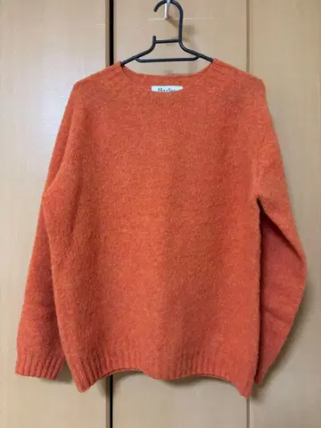 할리 오브 스코틀랜드 x 맥피 울 니트 스웨터 오렌지 S