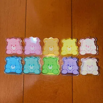 케어베어 시크릿 아크릴 클립 전 10종 컴플리트 세트