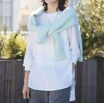 리브 드와 조젯 포켓 블라우스