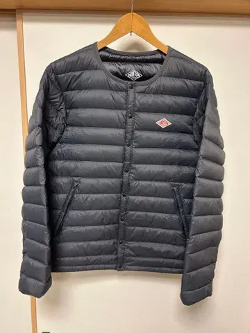 단톤 노카라 다운 자켓 그레이 42